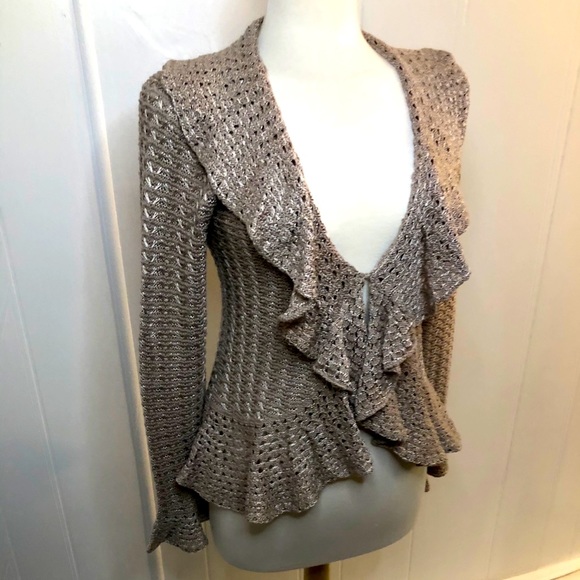 😍INC Ruffle Cardigan - Picture 2 of 4